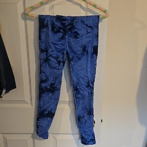 Blue Tie-Dye Kids Leggings